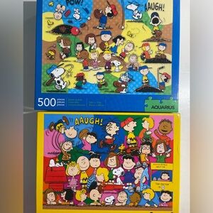 Aquarius Peanuts 500 Piece Puzzle Set
